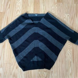 Charlotte russe black striped sweater size M/L